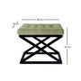 Atelier Del Sofa Pouffe Negro y Verde